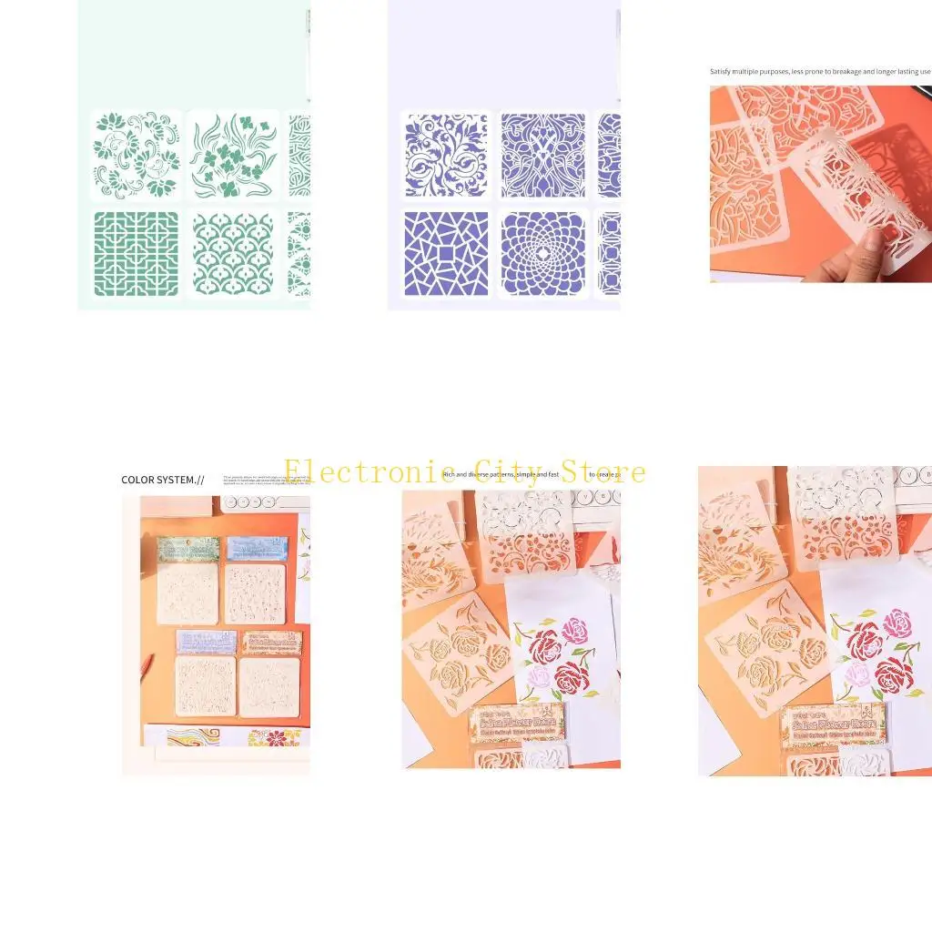 6 PCS PEINTURES PEAUX PORIRES JOURNAL DÉCORATIVE MODE DES FORCHES FORCHES HU8D