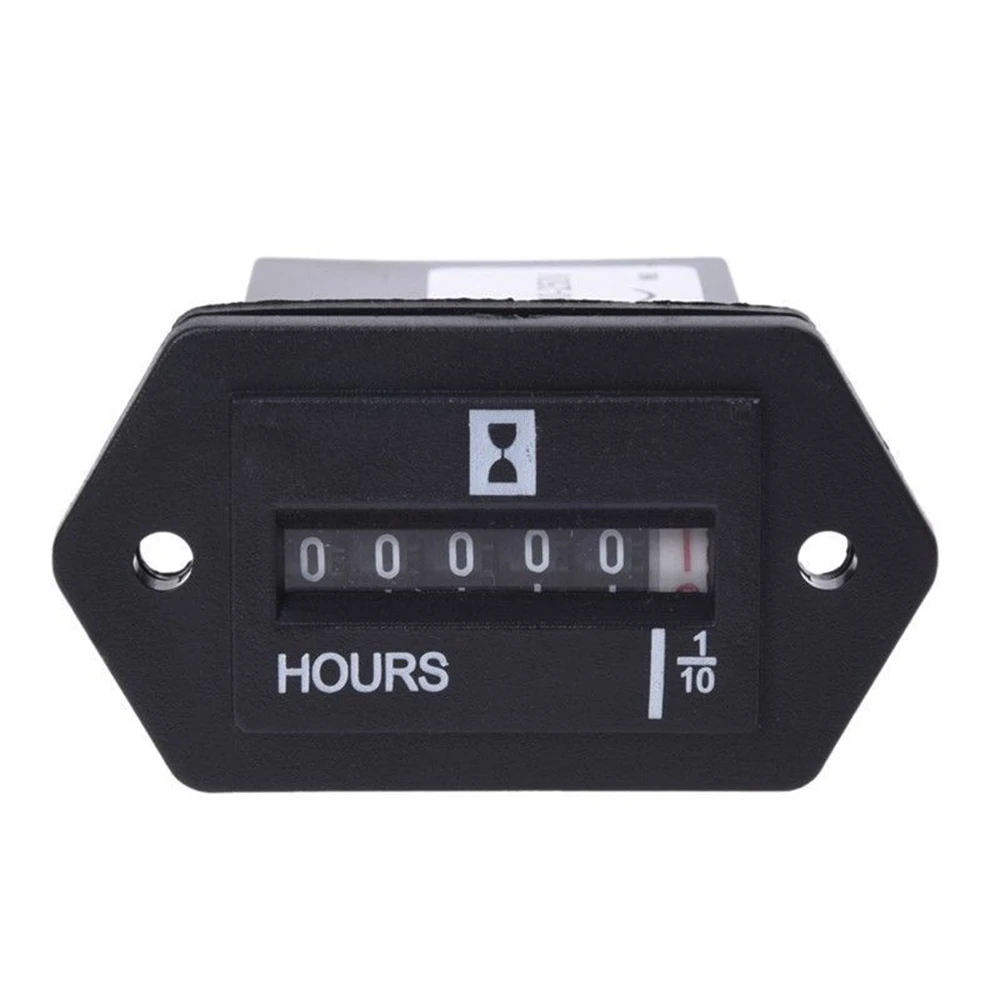HM002 Hour Meter Mechanical Accessories Gauge Generator ABS Damp-proof Dust-proof Portable Practical Useful HM002