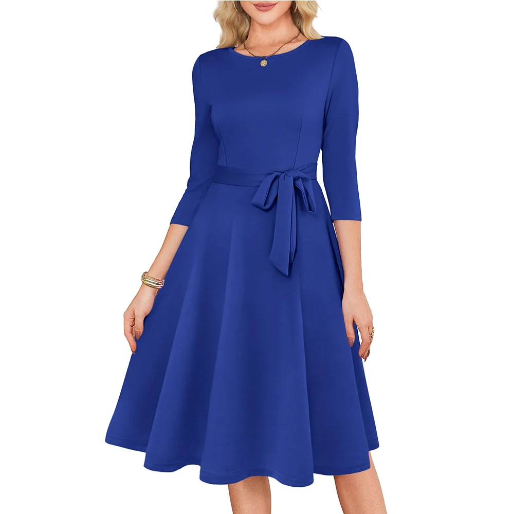 Customized Mother of Bride Dresses Cocktail Dresses 3/4 Sleeve Formal Vintage Wedding Guest Dress Wedding Party Dresse