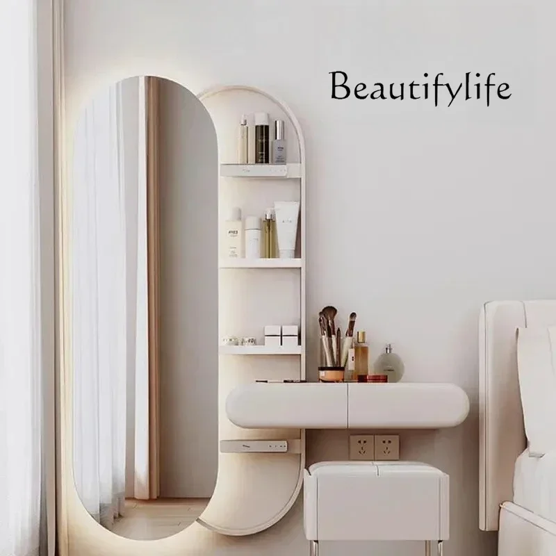 1PCS kBJ Mirror Office Vanity Table Hallway Chinese Medicine Restaurant Cosmetics Dressing Table Flexible Penteadeira Unique Fur