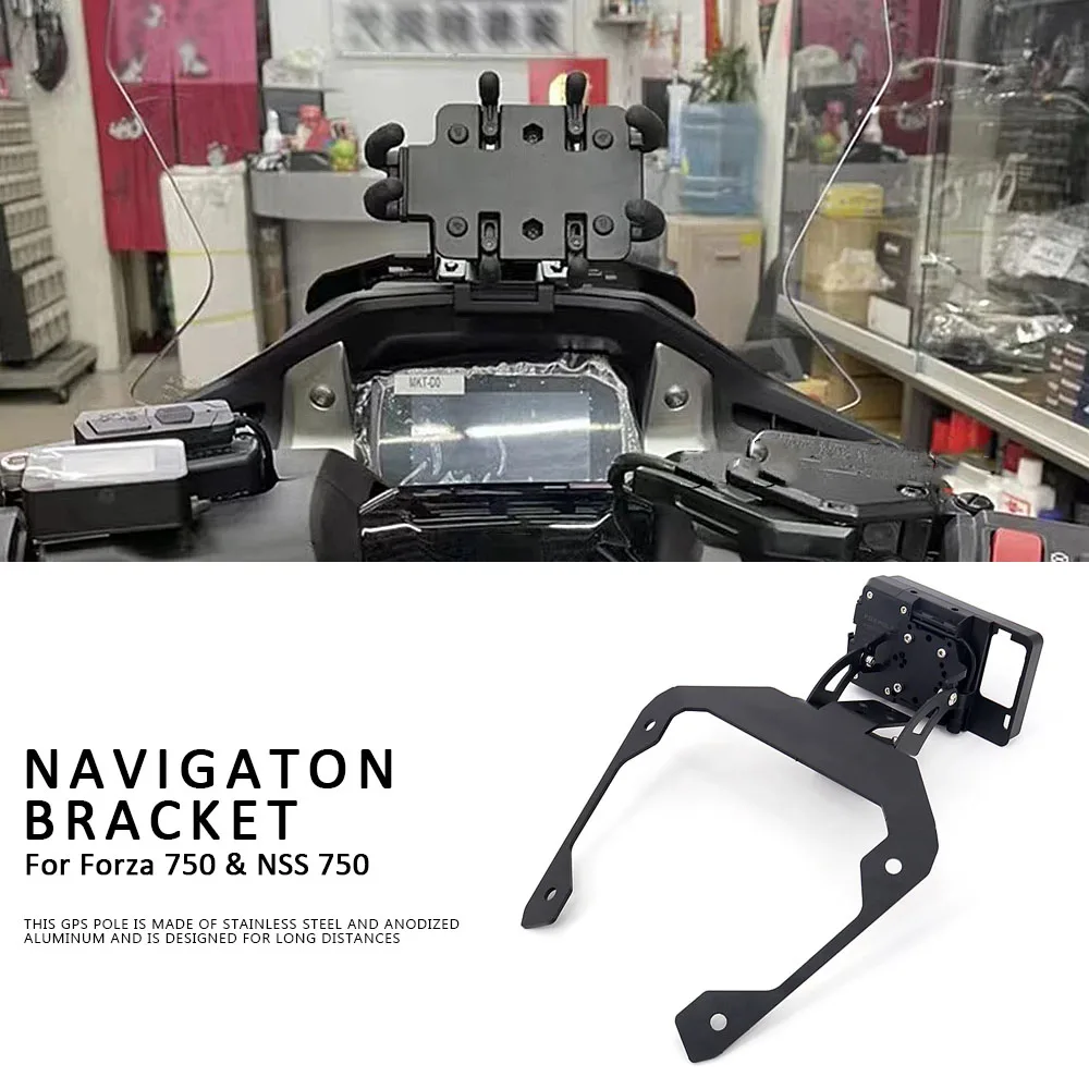 

NSS 750 NSS750 Accessories Fit For Honda Forza 750 FORZA750 Forza750 Mobile Phone GPS Navigaton Plate Bracket Mount Motorcycle