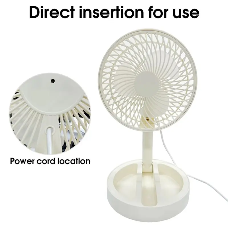 

Buy Now USB Mini Summer Silent Student Desktop Table Fan Portable Folding Telescopic Floor Fan 1 Wind Speed Adjustment