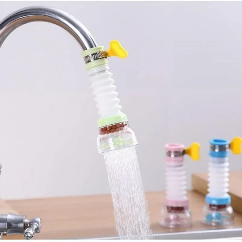 Hot Retractable Faucet Extender Filter Adapter Anti-Splash Filter Transparent Faucet Filter Nozzle with Water Purification New