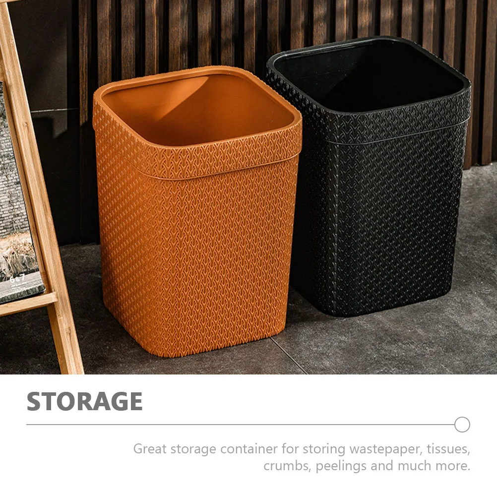 

Garbage Can Room Trash Home Small Bin Waste Baskets for Trashcan Office Storage Rubbish Bedroom