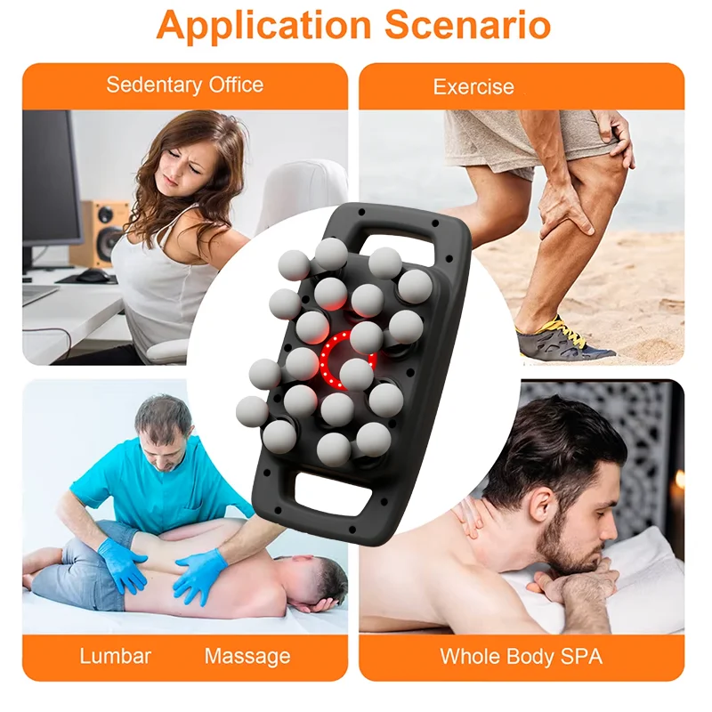 20-Head Fascia Gun High-Frequency Vibration Body Massage Gun Waist and Back Massager Neck Shoulder Massager Muscle masajeador