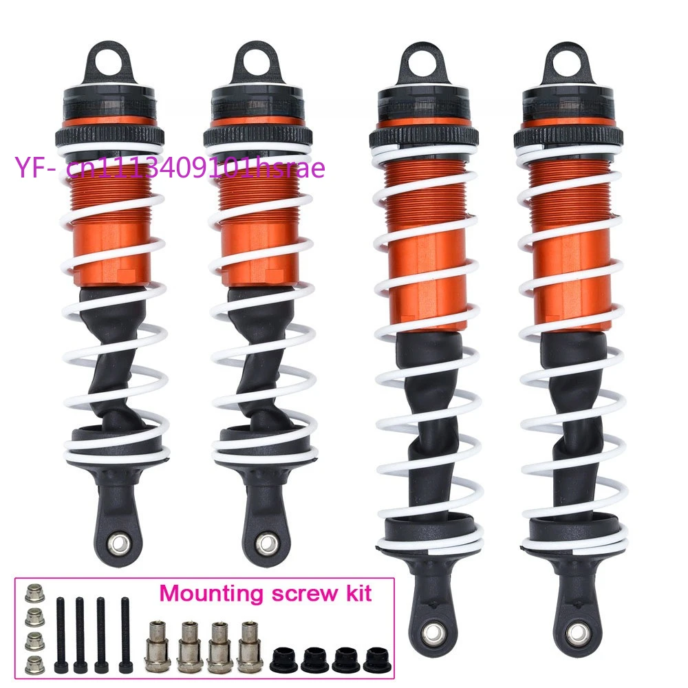 Aluminum CNC Oil Filled Shocks Damper 120mm Front 140mm Rear for 1/8 1/7 RC Car Truck Buggy