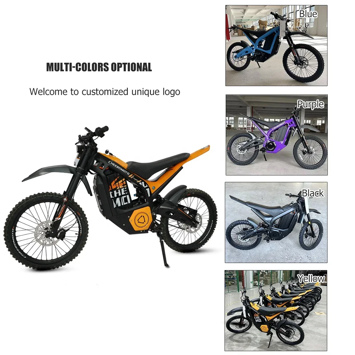 3000W Super Power Motor Off Road Ultra Electric Motorcycle