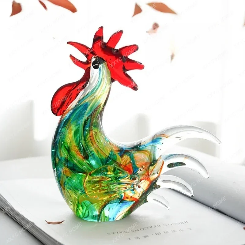 Glazed Mixed-color Art Ornaments, Light Luxury Living Room, Entrance, Model Room Decorations, Housewarming