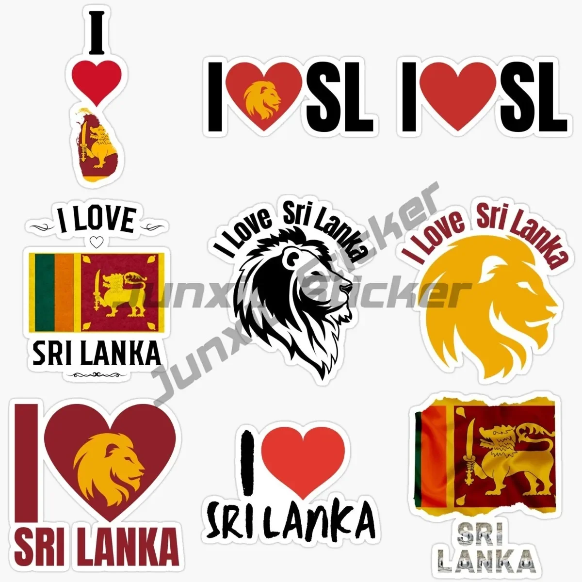 

Sri Lanka Flag Speakers Car Accessory Vehicle Stickers Automotive Caravan Home-appliance Rear View Camera Dash Cam Decal