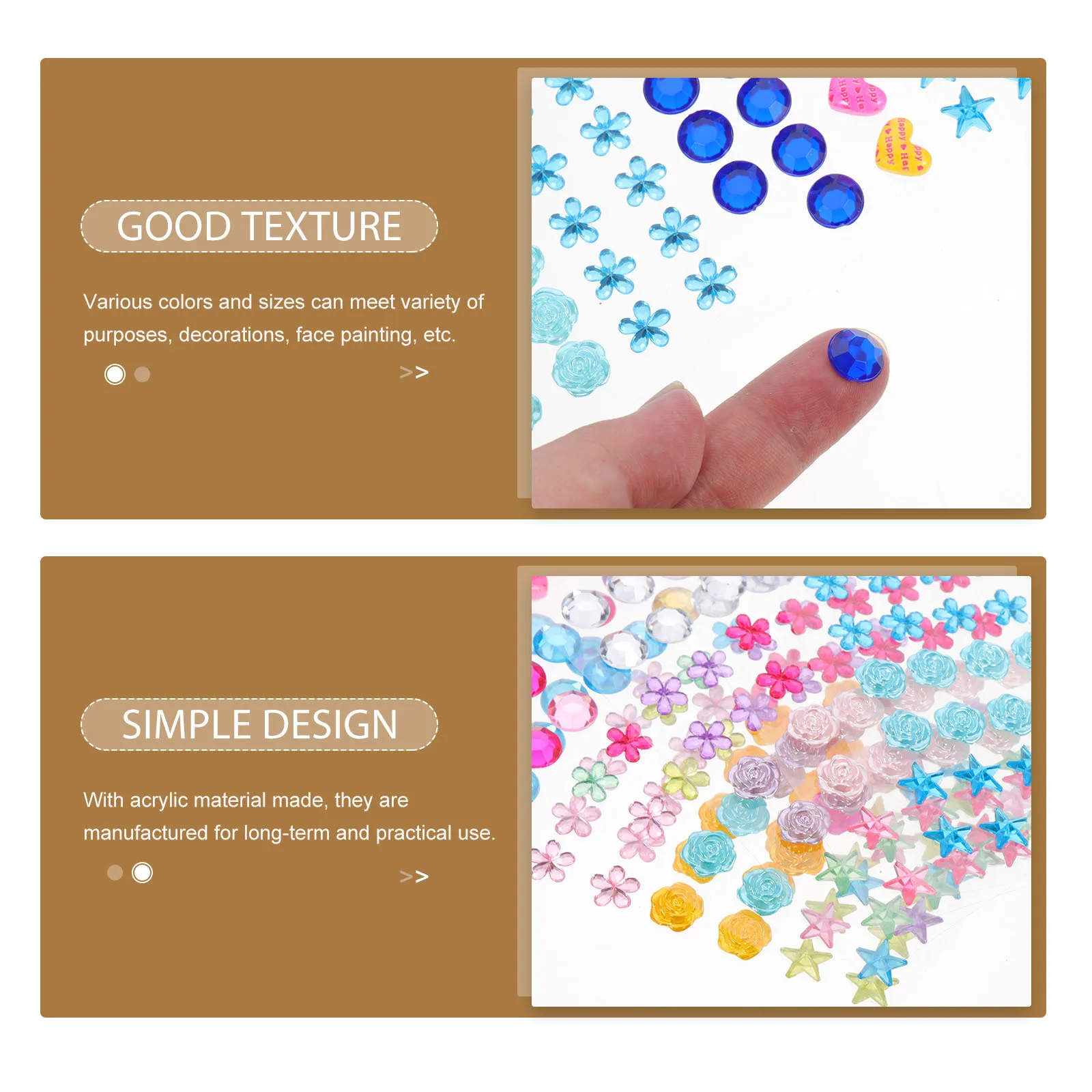 

5 Sheets Colored Crystal Rhinestone Stickers Acrylic Gems Decals for DIY Crafts Scrapbooks Phone Decorations Bling Stickers