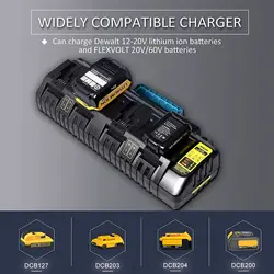 For Dewalt 14.4V 18V 20V Lithium Battery Charger DCB104 DCB102 Li-Ion Battery DCB118 DCB1418 DCB140 DCB183 DCB200(only charger)