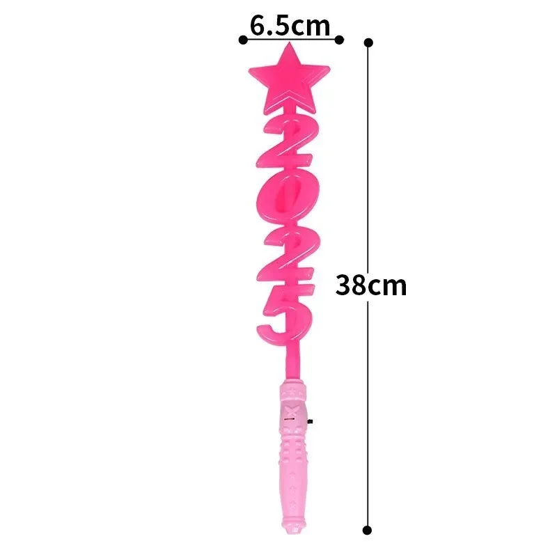 2025 LED 조명 스틱 깜박이는 글로우 스틱, 어둠 속에서 빛나는 파티 용품, 어린이 라이트 업 장난감, 크리스마스 새해 선물
