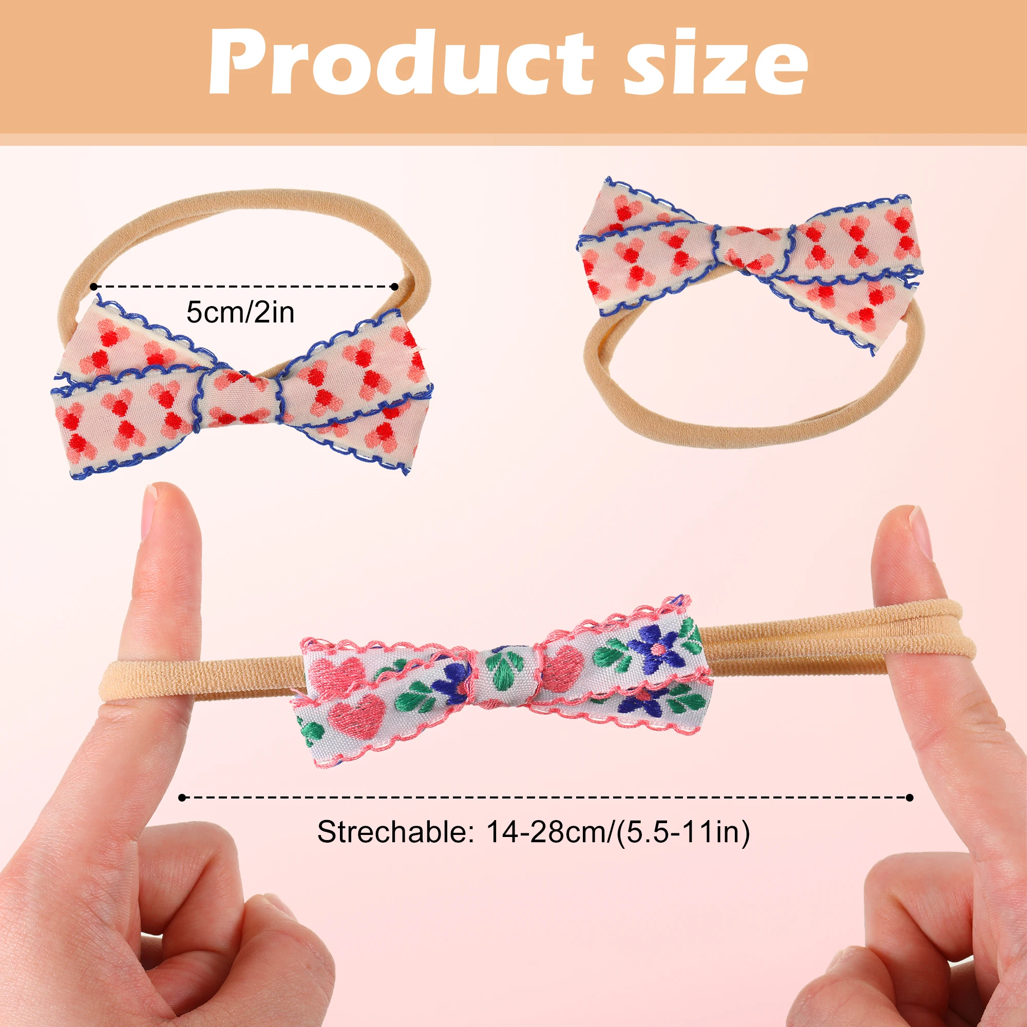 12pieces Compact And Easy To Store Hairbands For Little One Choose Range Of Baby Girl Nylon