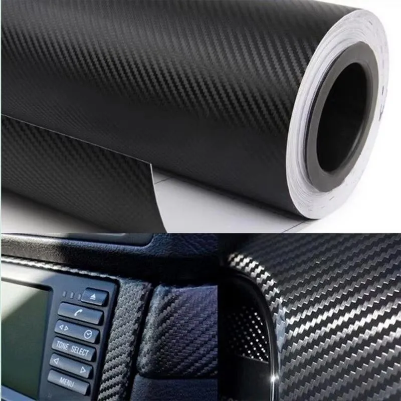 3D Nano Carbon Fiber Car Bumper Door Guard Protection Film 3m Car Door Sill Protector Sticker Black Waterproof Anti Scratch Tape 