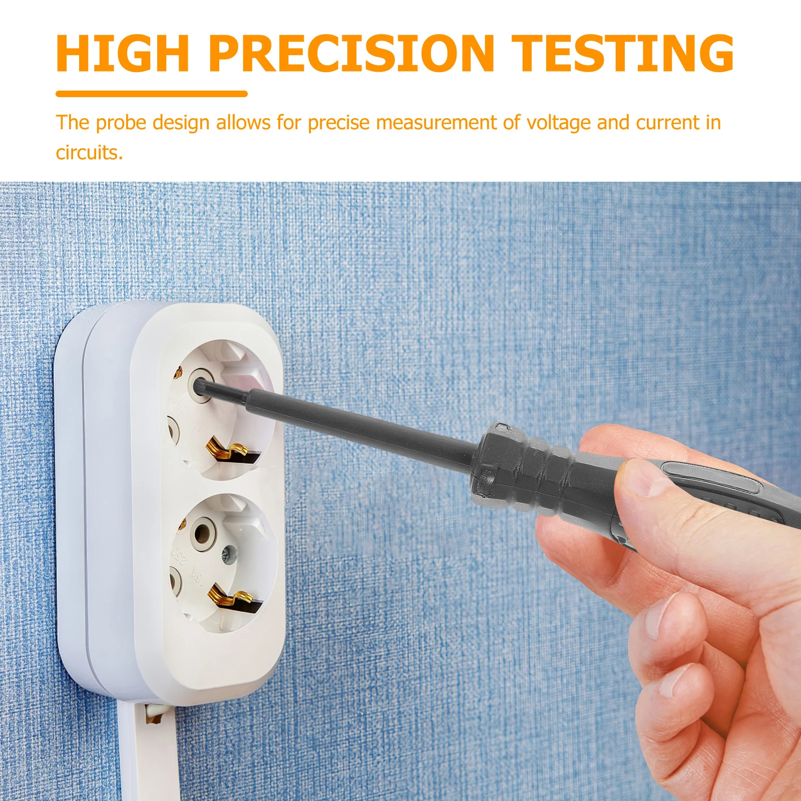 

Magnetic Tip Voltage Testing Pen for Electricians Integrated Flathead Screwdriver High Luminosity for Power Circuit
