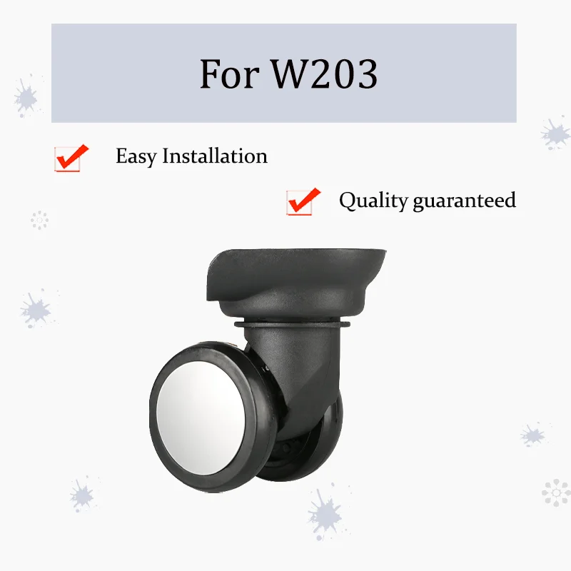 

For W203 Universal Luggage Wheel Replacement Kit Includes Metal Axle Core Heavy-Duty Luggage 360° Swivel Wheel Assembly