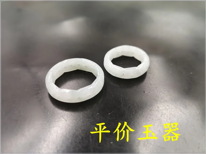 Natural 100% real white jadeite jade rings hollow out cloud pattern jewelry band ring jade stones for men jewellery mens rings
