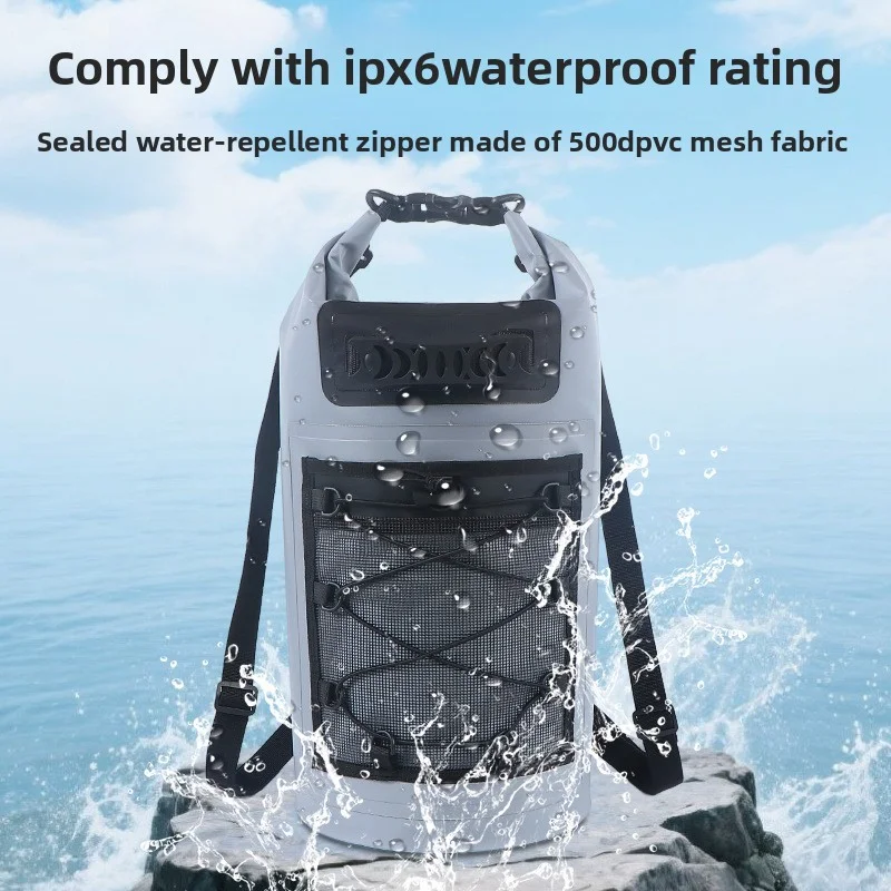 PVC Waterproof Dry Bag 10L/20L/30l/40L Outdoor Diving Foldable Man Women Beach Swimming Bag Rafting River Ocean Backpack