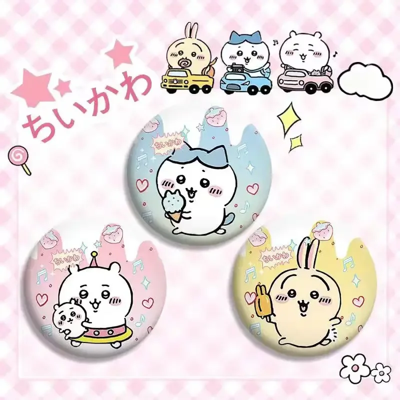 

Chiikawa Badge Anime Figure ハチワレ ちいかわ Hachiware Usagi Cute Bar Brooch Kids Toys Gifts