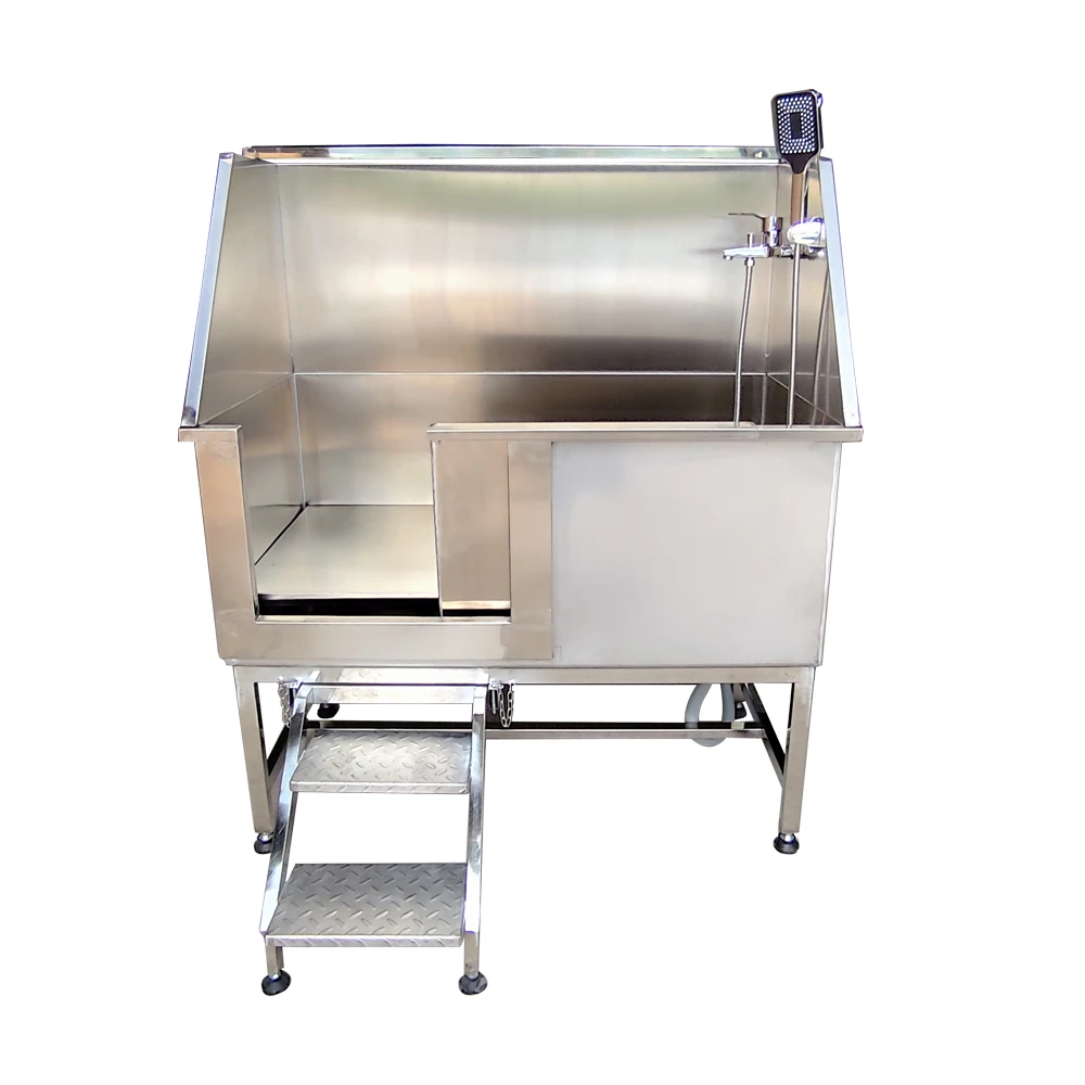 

Durable Stainless Steel Dog Grooming Bathtub With Safety Leash And Anti Scratch Design