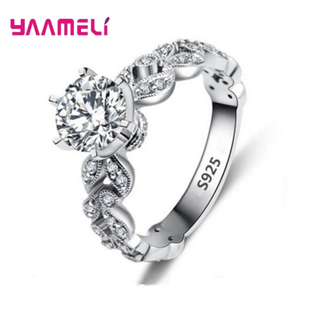 Bijoux Femme  Envio Gratis 925 Sterling Silver Cubic Zirconia Rings Hot Sale Christmas Halloween Jewelry Gifts For A Women