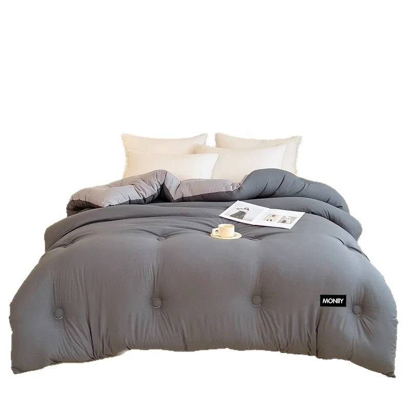 Household Thick Warm Comforter All Season Queen King Twin Hypoallergenic Soft Skin Friendly Dorm Room Student Home Winter Quilt
