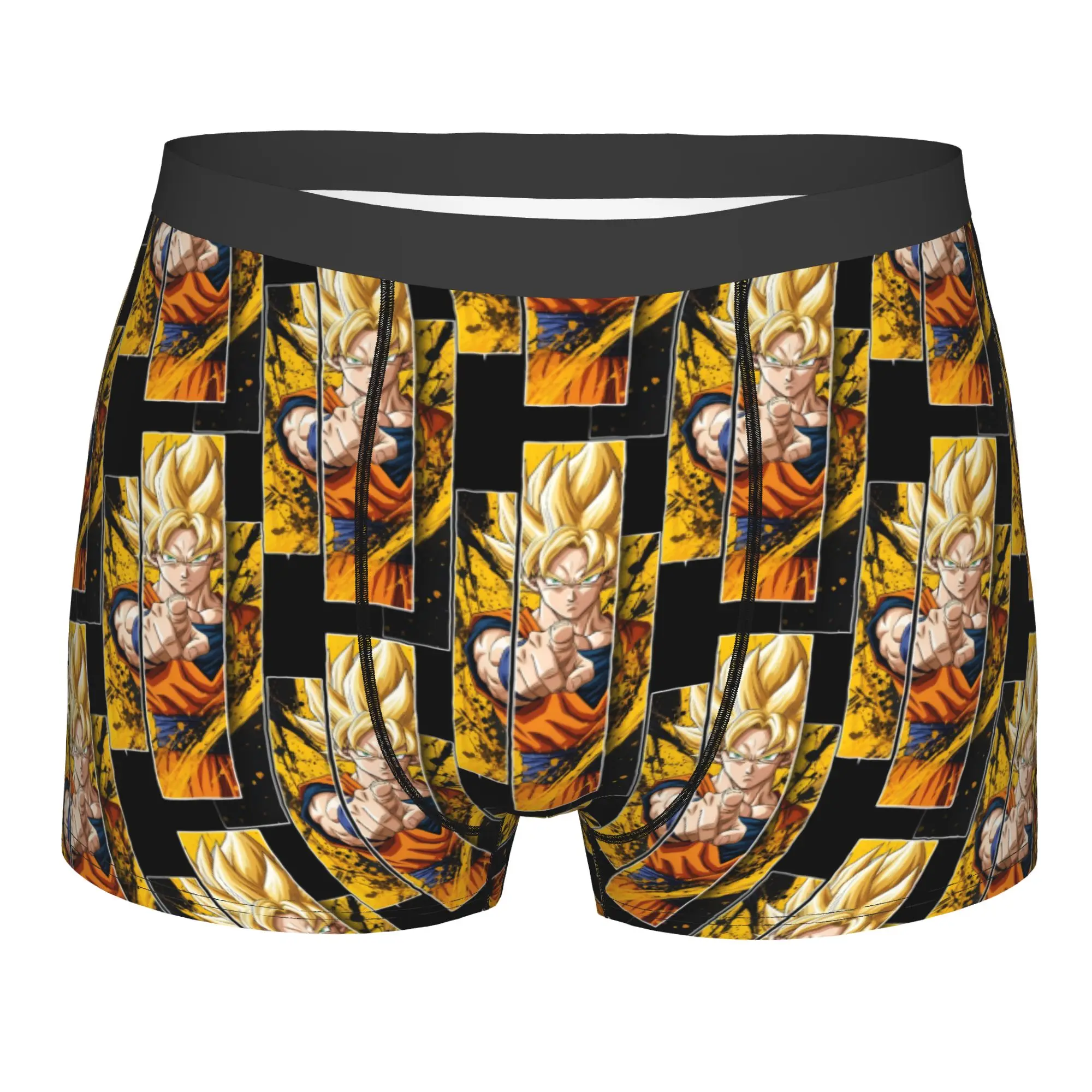 

Customized Male Fashion DBZ Dragons Goku Ball Underwear Warrior Boxer Briefs Breathable Shorts Panties Underpants