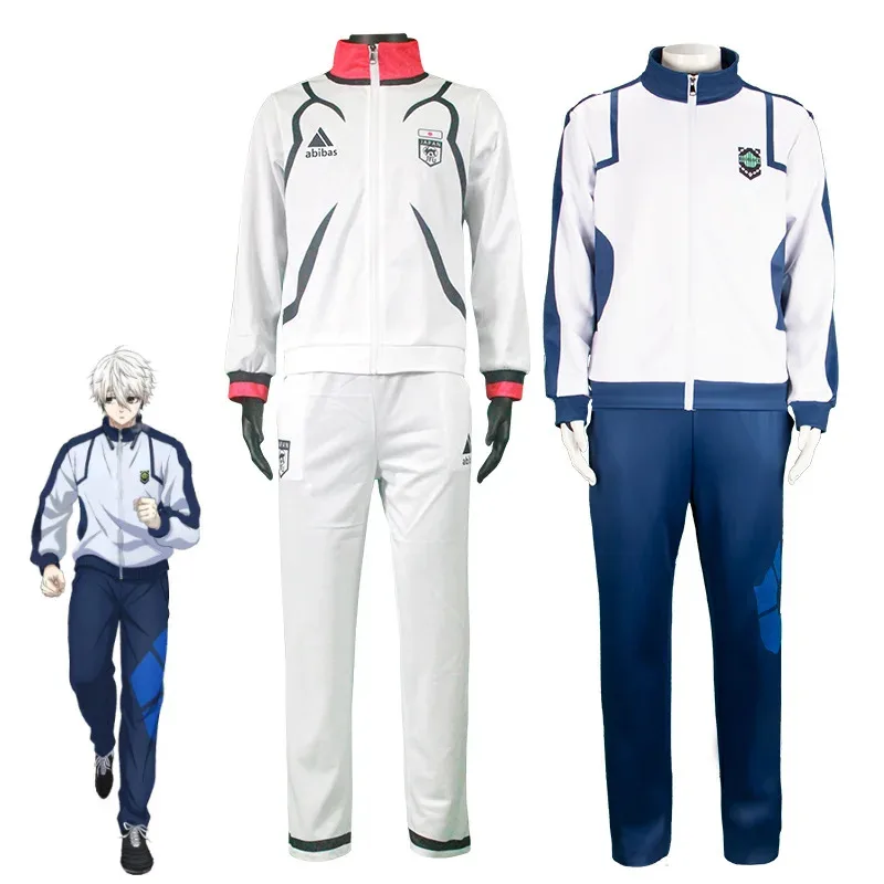 

Anime Japanese Blue Lock Football Jersey Isagi Yoichi Jacket Meguru Bachira School Uniform Soccer Jakets Outcoat Mens