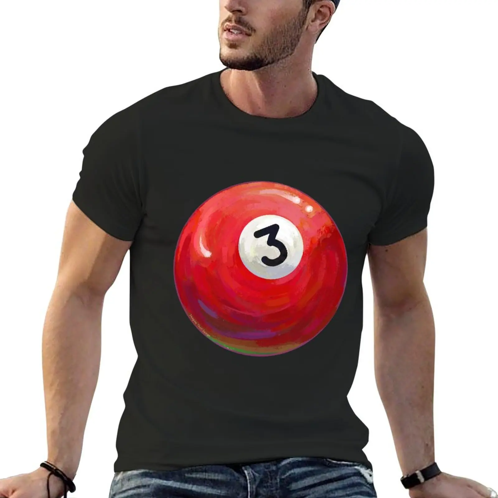 Billiards 3 Ball T-Shirt Blouse boys animal print basketball graphic tees mens vintage t shirts