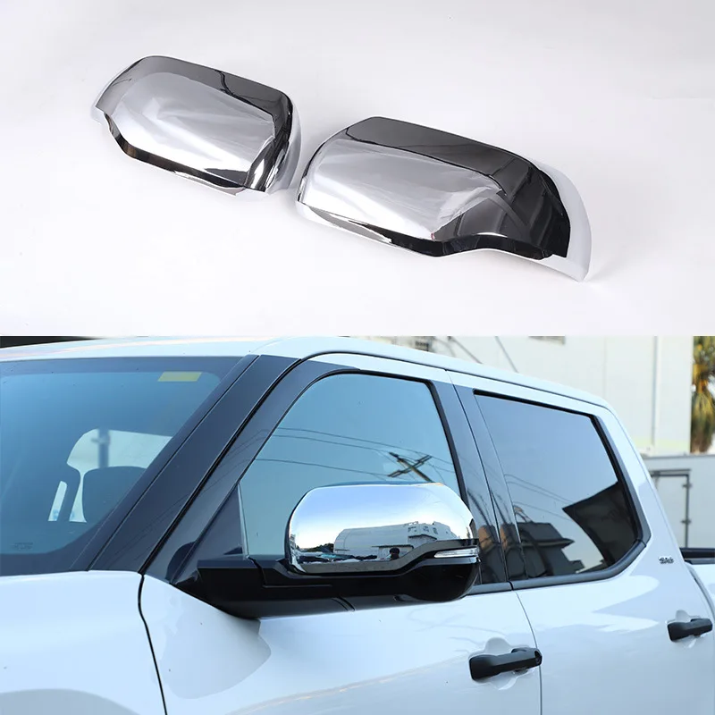 

Exterior Rearview Mirror Cover For 22-23 Toyota Tundra/Sequoia ABS Bright Light 2-piece Set