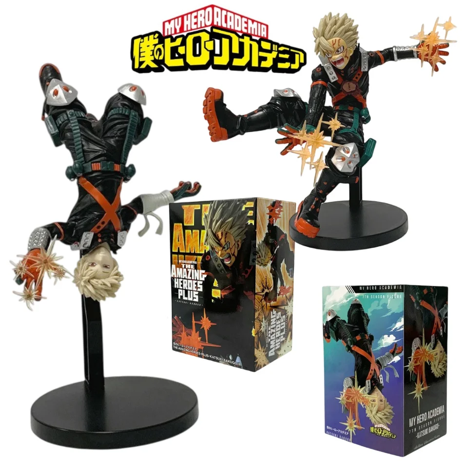 18cm/7,09in anime quente meu herói academia figuras de herói deku bakugou katsuki ação figural pvc brinquedos desktop estátua coleção presentes