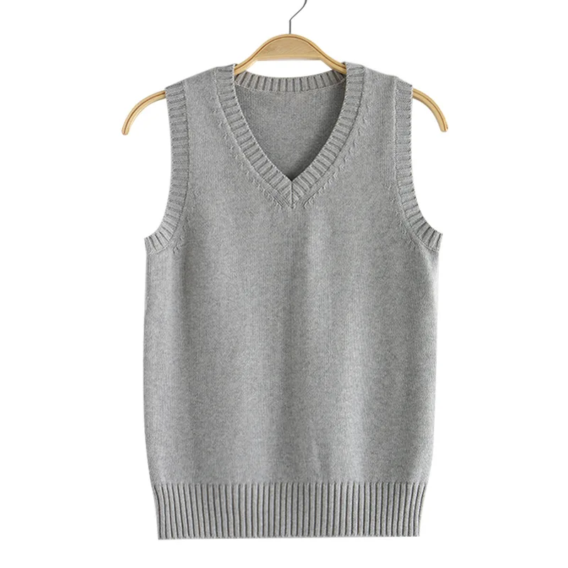 New Japanese School JK Uniform Sweater Vest High School Uniform for Unisex Under Shirt Pullover Knitted Sweater School Uniforms