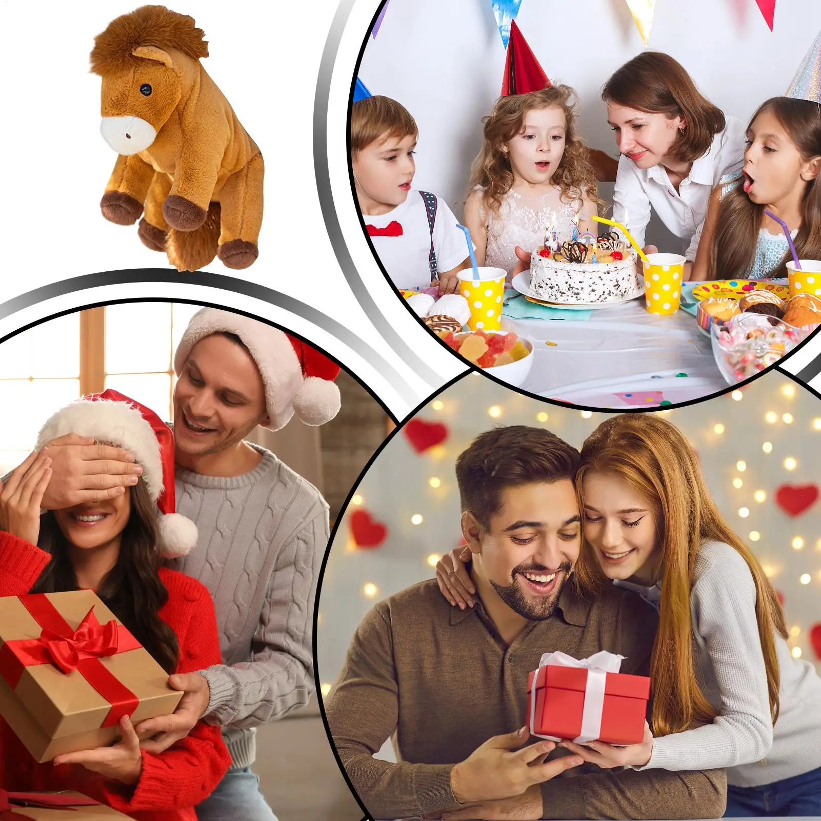 

Милый плюшевый рюкзак в форме лошади, мягкий рюкзак, детский плюшевый рюкзак для мальчиков и девочек, детский сын, детский начальный дошкольный рюкзак