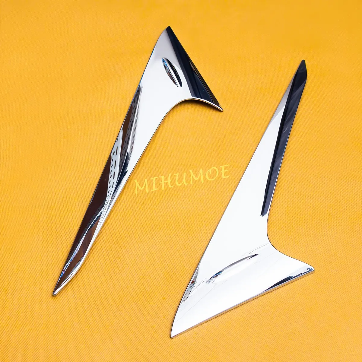 Rear Window Side Triangle Spoiler Trim For Lexus RX 350 350h 450h+ 500h 2023-2025 Glossy Chrome Exterior Car Accessories Sticker