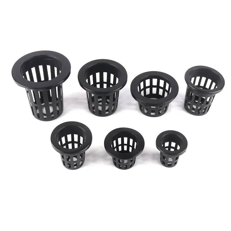 

50pcs Hydroponic Basket Soilless Growing Basket Net Pot Planting Cup Aquaponic NFT Colonization Hydroponic Plant Tray 78mm Rack