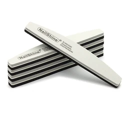 New 5PCS High Quality Sponge Nail File Buffer Sanding Washable Manicure Tool 180/240 Grit Sandpaper Nail Care Polishing Files