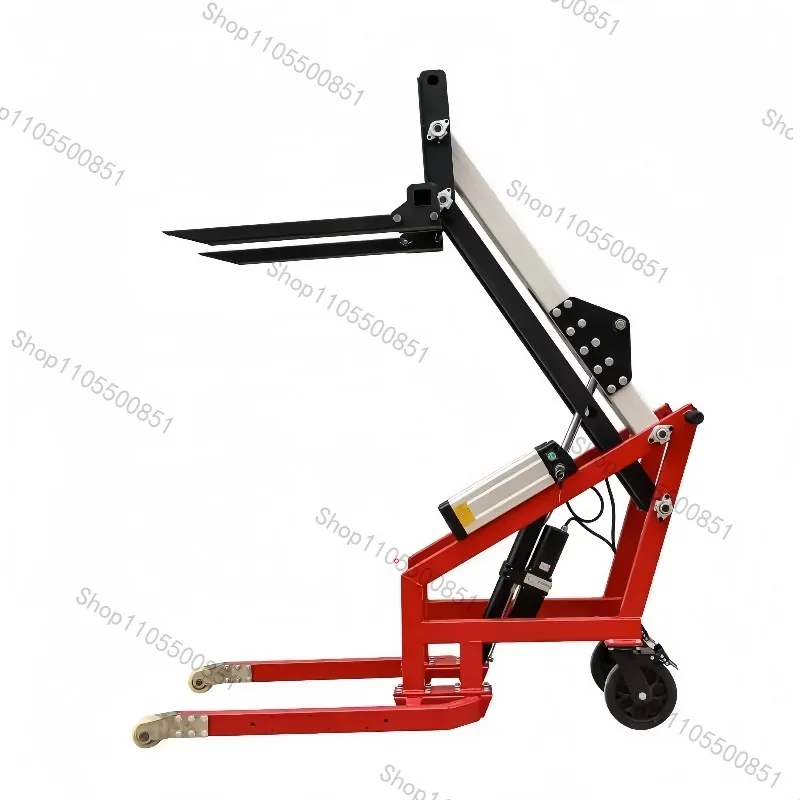 Small Electric Forklift Hydraulic Lifting and Handling Truck Curved Arm Loading and Unloading Truck Portable Stacker Truck