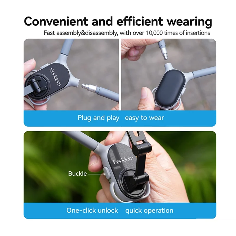A34M-Earldom Magnetic Mobile Phone Hanging Neck Bracket Suitable For Phone Hanging Neck Bracket Fast Disassembly Bracket Filming