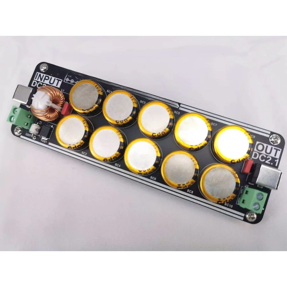5V 24V Super Capacitor Power Filter Module With 10A Current Support Improved Audio Performance For Audio Equipment