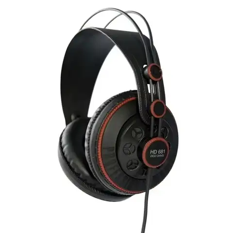 Superlux HD681 Headphone 3.5mm Jack Wired Super Bass Dynamic Earphone Noise Cancelling Headset (Adjustable Headband 9ft Cable)