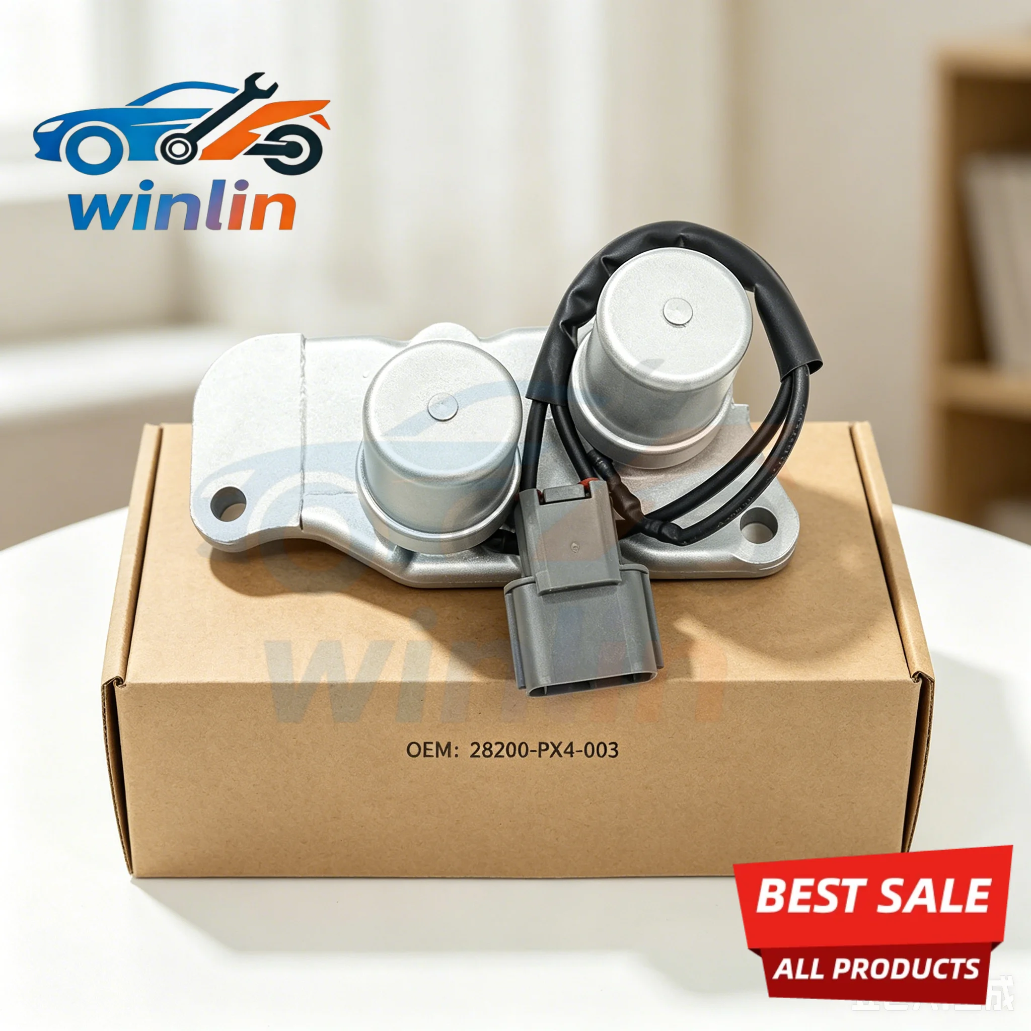 28200-PX4-003 Automatic Transmission Shift Lock Up Solenoid for Honda Accord 1990-1997 Odyssey 1995-1998 Prelude 1992-1996