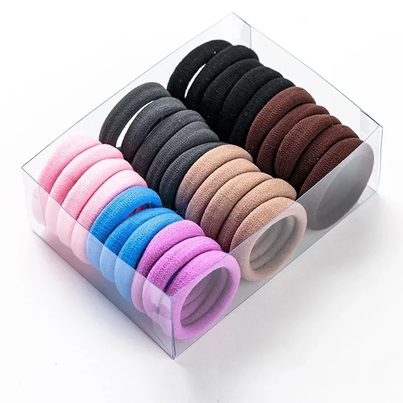 

Solid Color Hairdressing Tools Black Rubber Band Hair Ties/Rings/Ropes Gum Springs Ponytail Holders Accessories Elastic Gifts