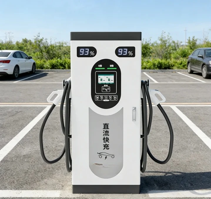 EV Charging Station DC Fast Charger 30kW 40kW Floor Mounted Electric Vehicle Charger With Digital Display For  Gas Station