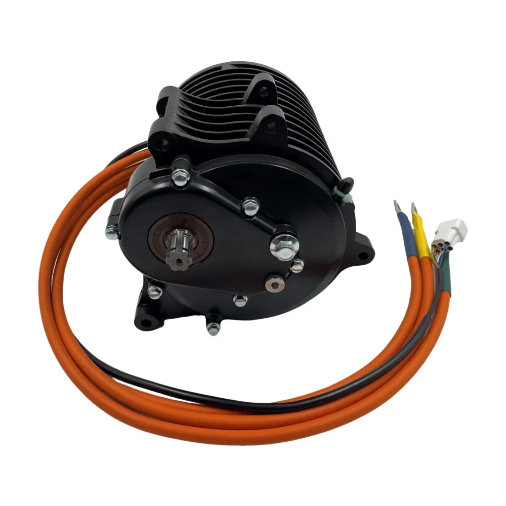 

QS Motor 138 V3 70H 3000W Mid-drive PMSM Motor With Gearbox for Electric Mobility Motorcycle ATV
