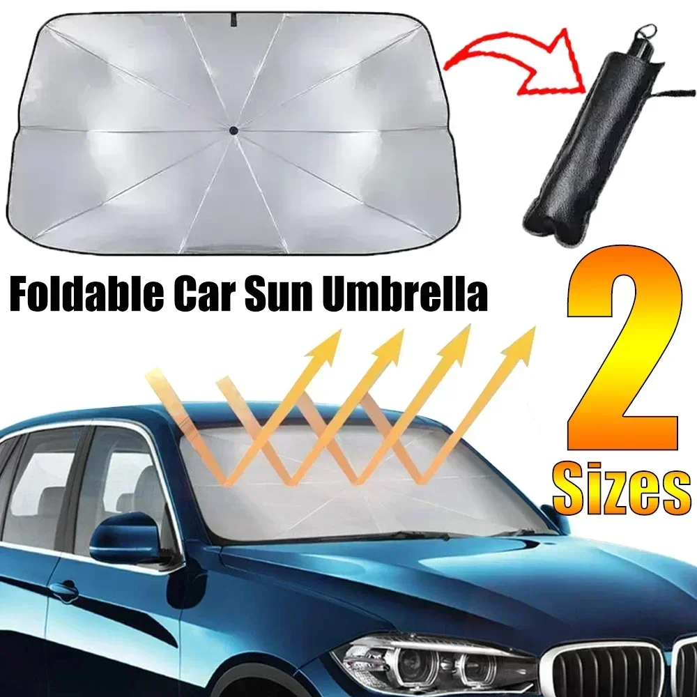 Foldable Car Sun Umbrella Shade Protector 2026 Summer Hot-selling Cars Windshield UV Protection SunShade Auto Accessories