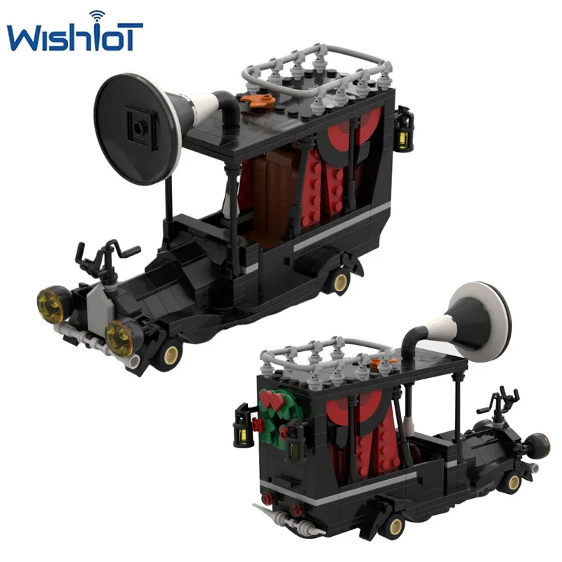 

Конструктор MOC: Модели транспортных средств из серии «Рождественские фильмы», сборные машинки, коллекционные игрушки-головоломки, мелкие кирпичики, подарки для мальчиков на праздники