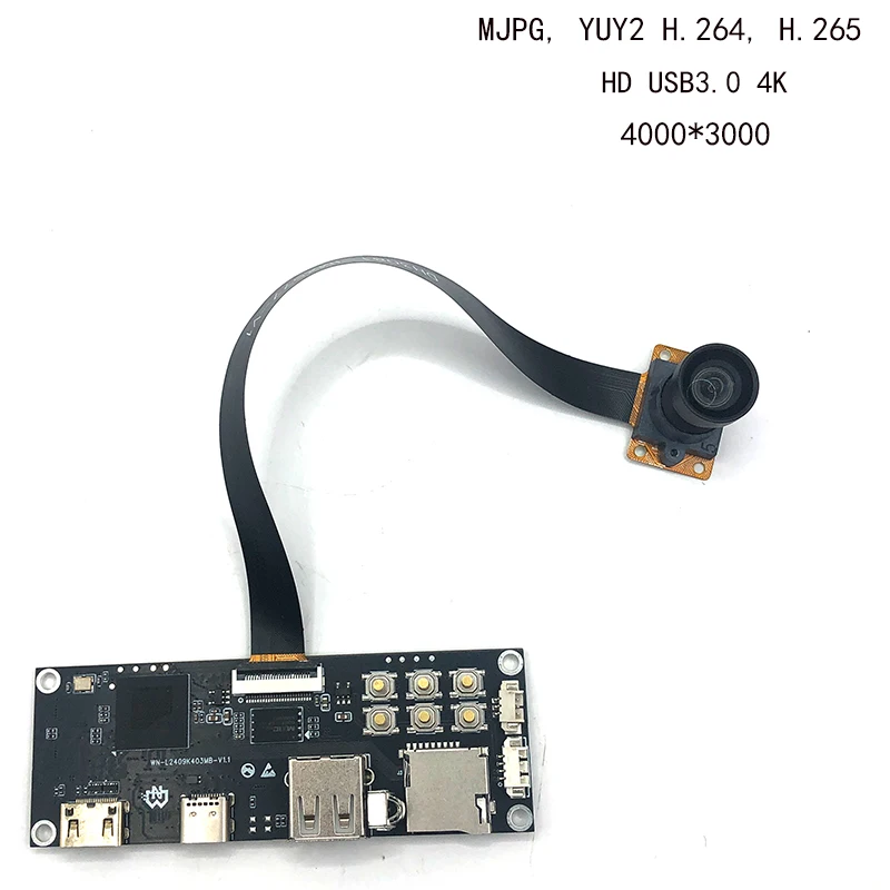 HD 4K USB3.0 Camera Module 3840*2160 H.264, H.265 AE AWB AF IMX577 Free drive Store videos and photos With 1.5m type C cable