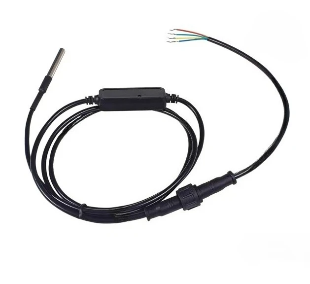 DS18B20 Waterproof Temperature Sensor Transmitter - RS485 Collector Module for Industrial Liquid Measurement