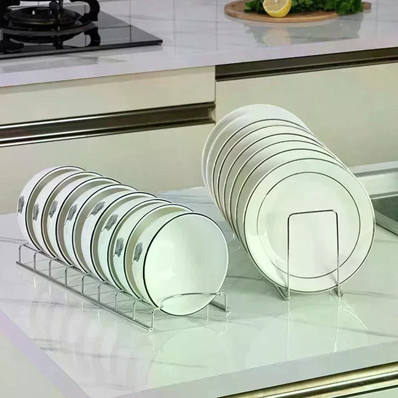 Bowl Dish Organizer Stainless Steel Dish Holder Home Cutlery Dishes Pot Lid Rack Household Dish Rack Kitchen Accessories Kitchen