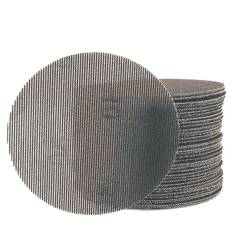 50Pcs 5inch Hook & Loop Abrasive Dust Free Grid Sanding Paper 125mm Mesh Sanding Discs Anti-Blocking Grinding Sandpaper for Car